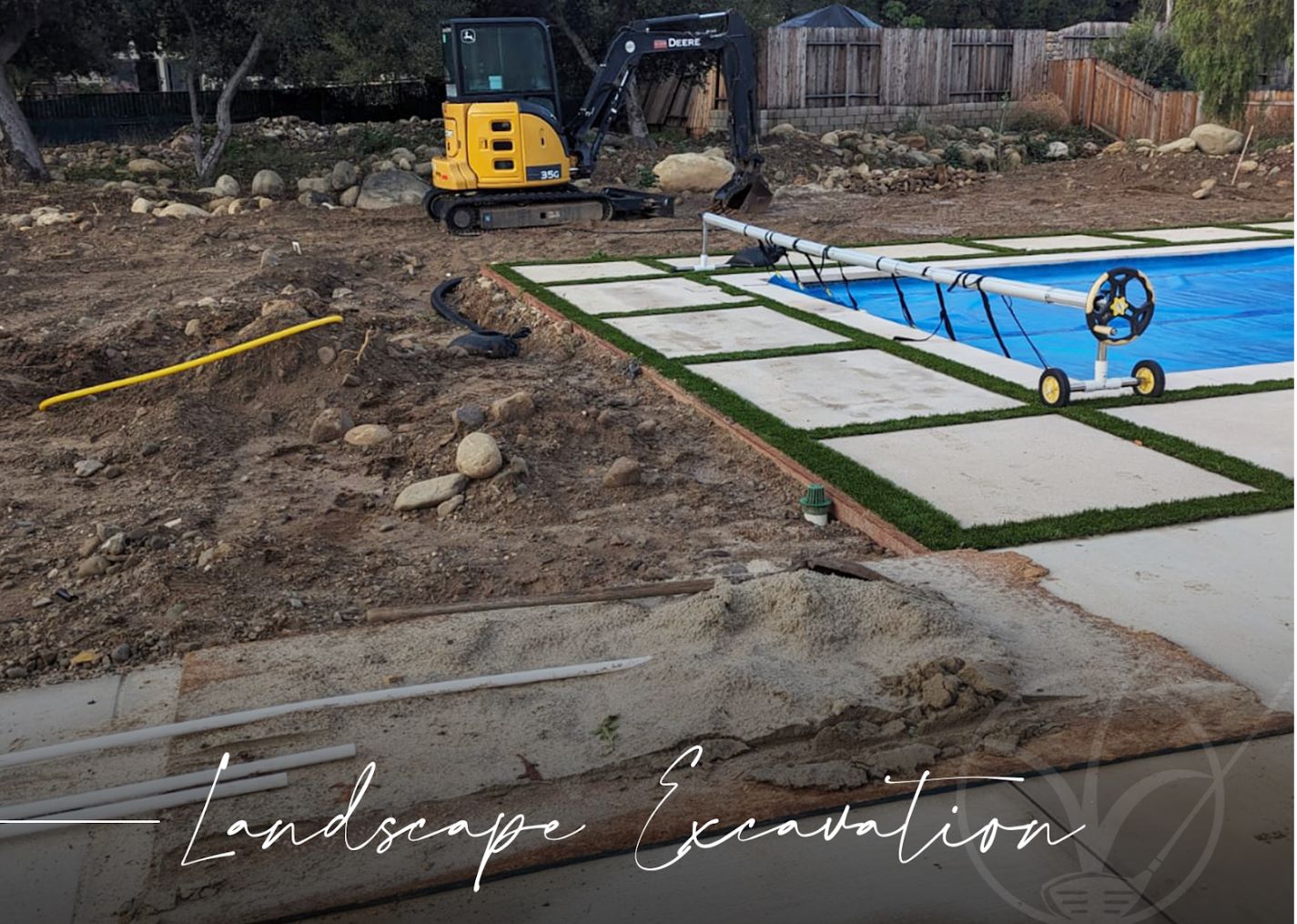 Landscape excavation